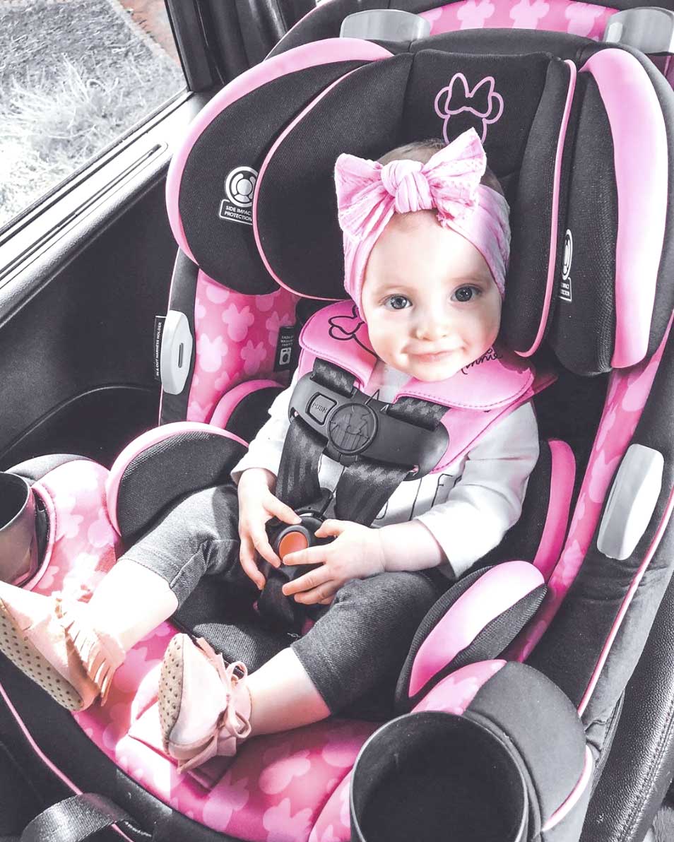 New Disney Minnie Mouse Pink Convertible Car Seat Baby Boy Chair Girls Booster 