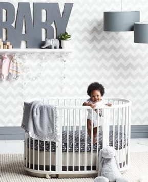 5 Modern Round Cribs + 10 gender-neutral nursery ideas