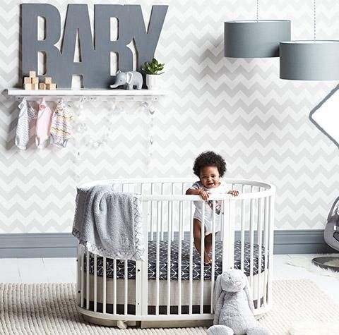 5 Modern Round Cribs + 10 gender-neutral nursery ideas