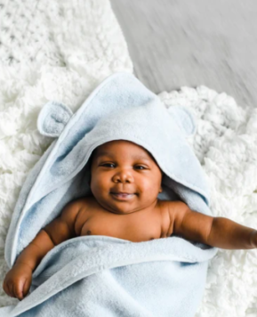 The Most Gentle Non-Toxic & Organic Baby Hooded Towels