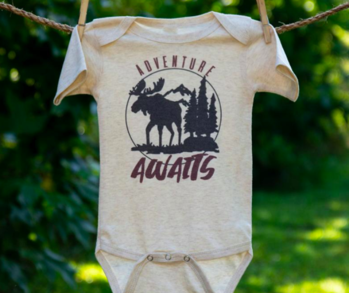 97 Short-sleeve Baby Woodland Bodysuits