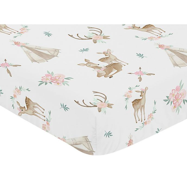 18 Dainty Woodland Crib Sheets for girls & boys to love - The Mood Guide