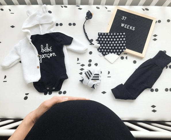 black and white crib sheets_the mood guide