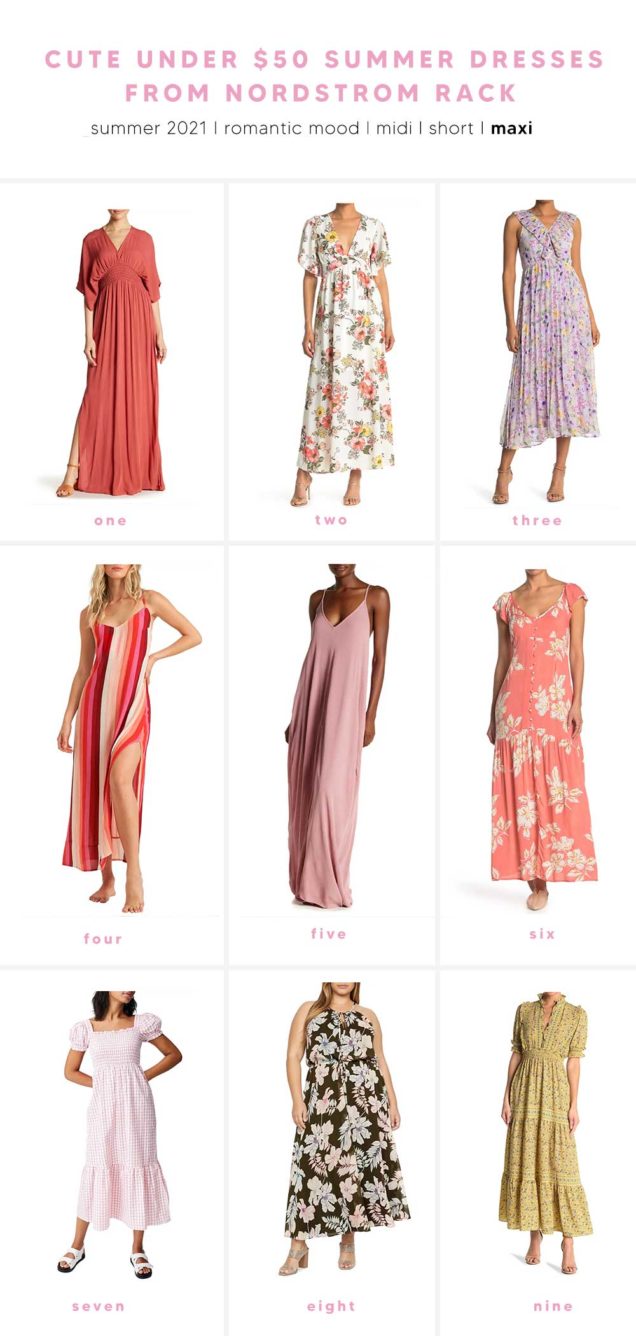 The Prettiest Girly Summer Dresses Under 50 from Nordstrom Rack - The ...