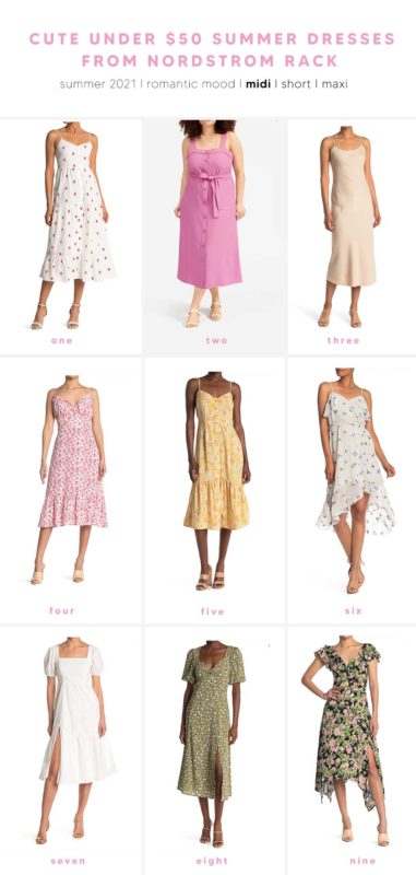 The Prettiest Girly Summer Dresses Under 50 from Nordstrom Rack - The ...