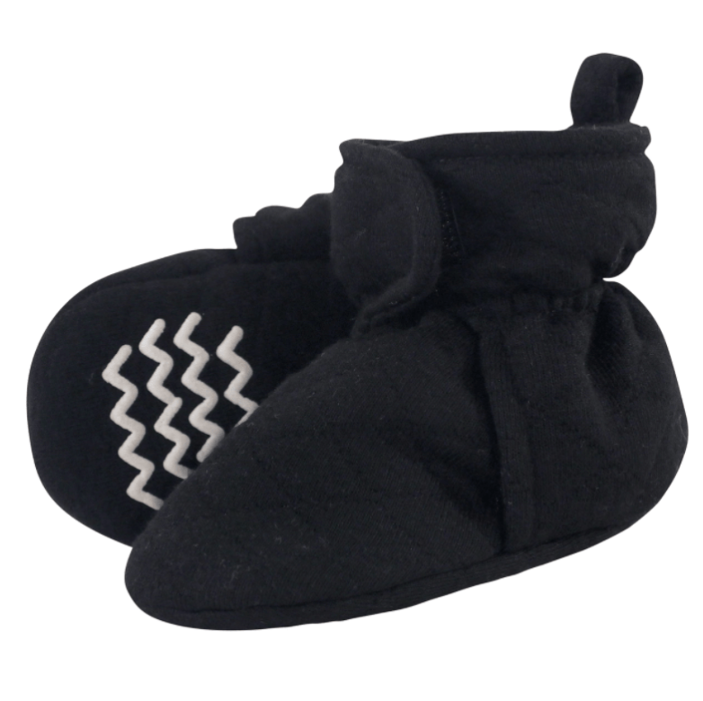 Modern Baby Booties in Black Perfect For Cool GenderNeutral Outfits