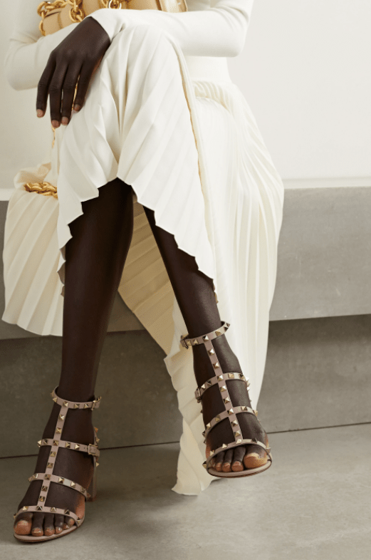 Kajal Mules | Monochrome Designer Sandals for Women – aroundalways