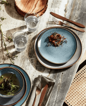 Rustic Dinnerware & Drinkware To Set Earthy Unique Tabletops