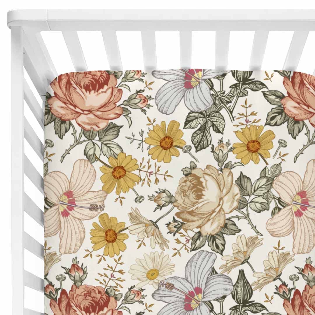 The Most Lovely & Soft Floral Crib Sheets The Mood Guide