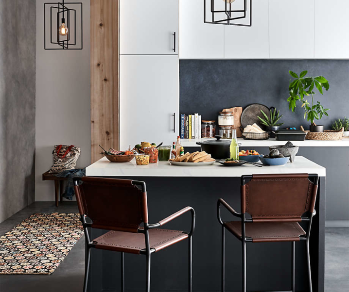 Leather Bar & Counter Stools To Complete Your Industrial Modern Farmhouse Vision