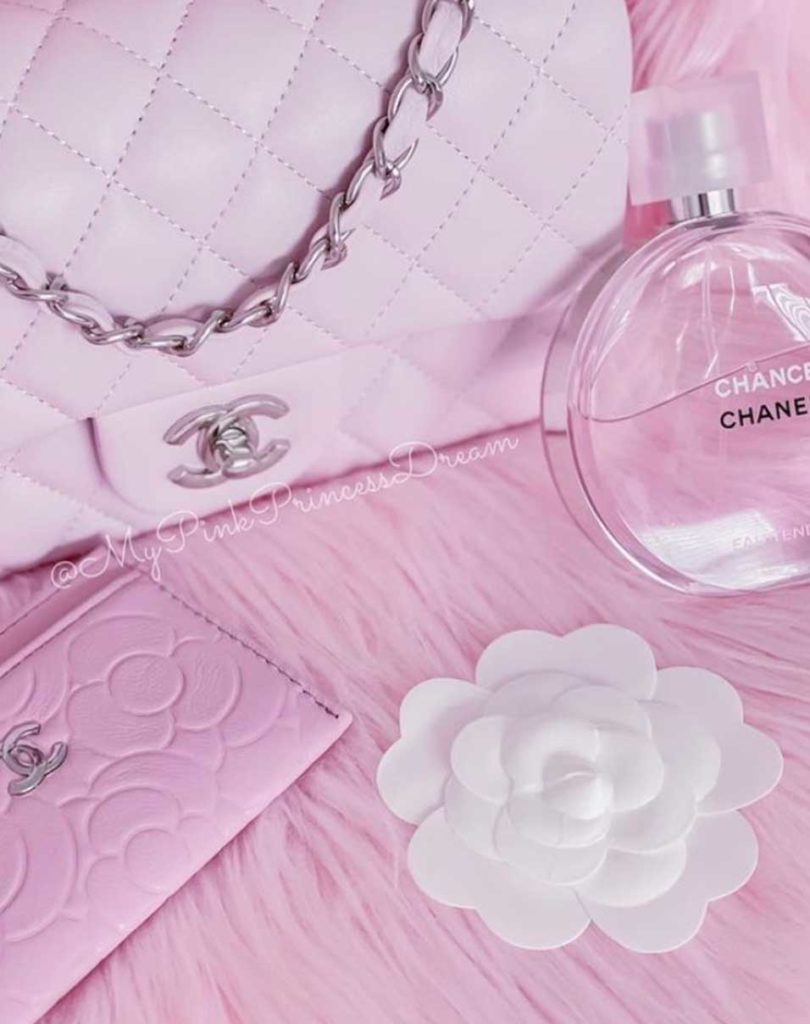 pink aesthetic Chanel N°5 the iconic fragrance with a soft pink twist makes  for a cute background in 2023