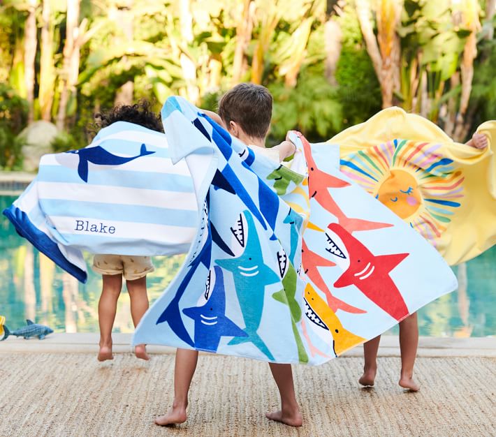 Personalized beach towels online pottery barn