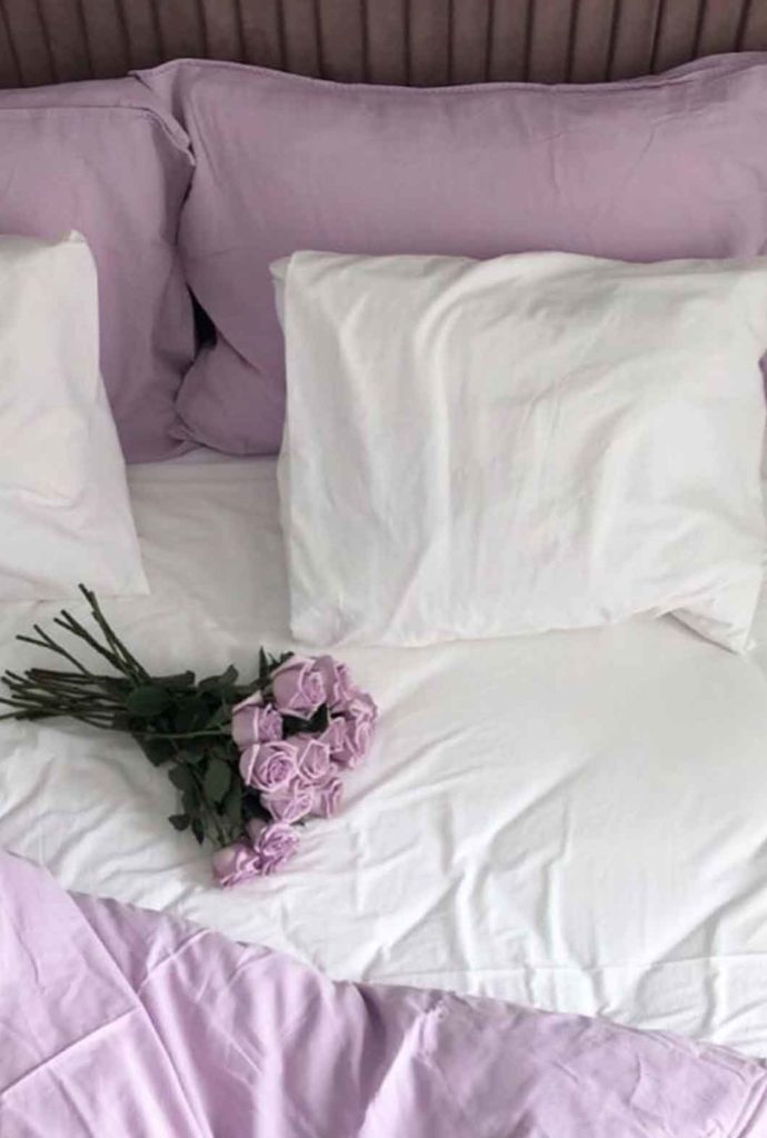 lavender bed asethetic