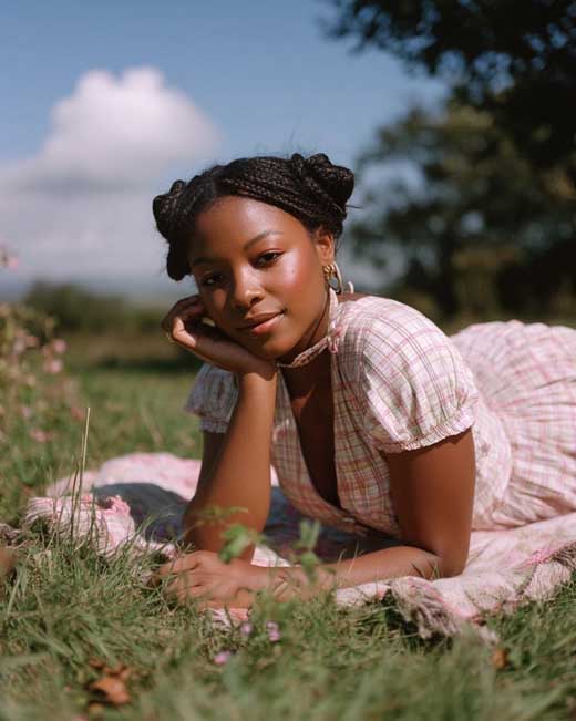locs black woman cottagecore hairstyle