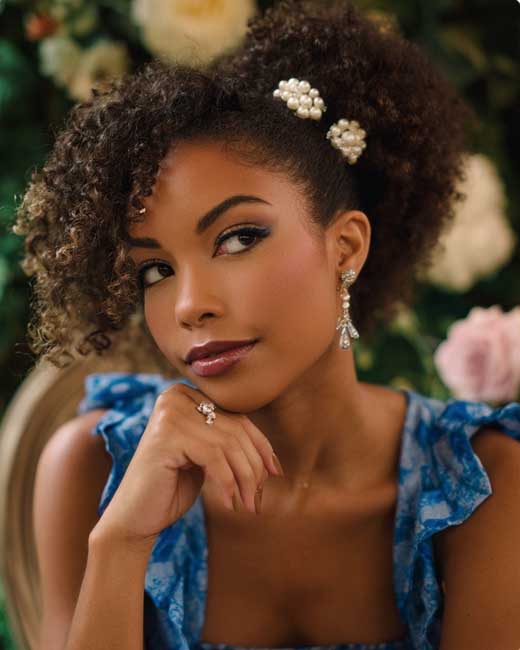 cute short black girl cottagecore hair