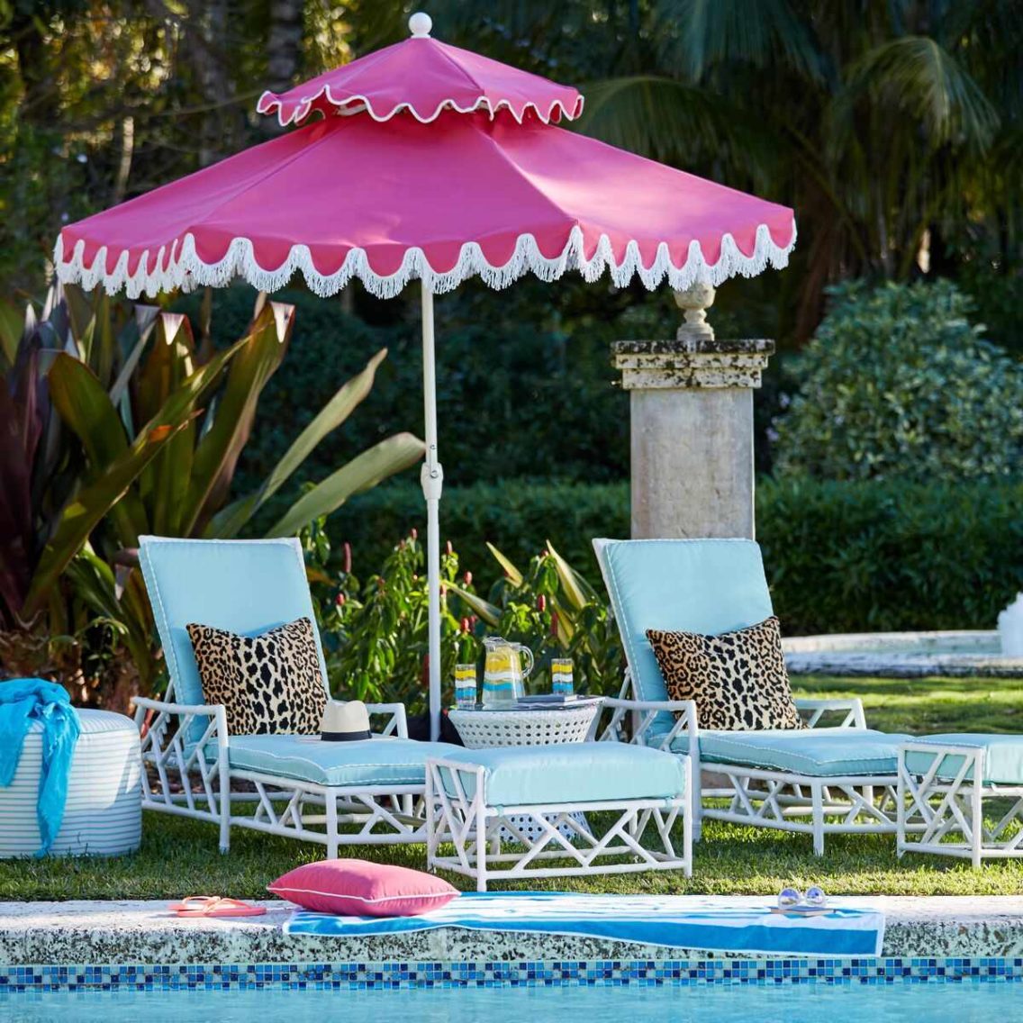 The Best Pink Outdoor Umbrellas For Patio, Beach & Poolside The Mood