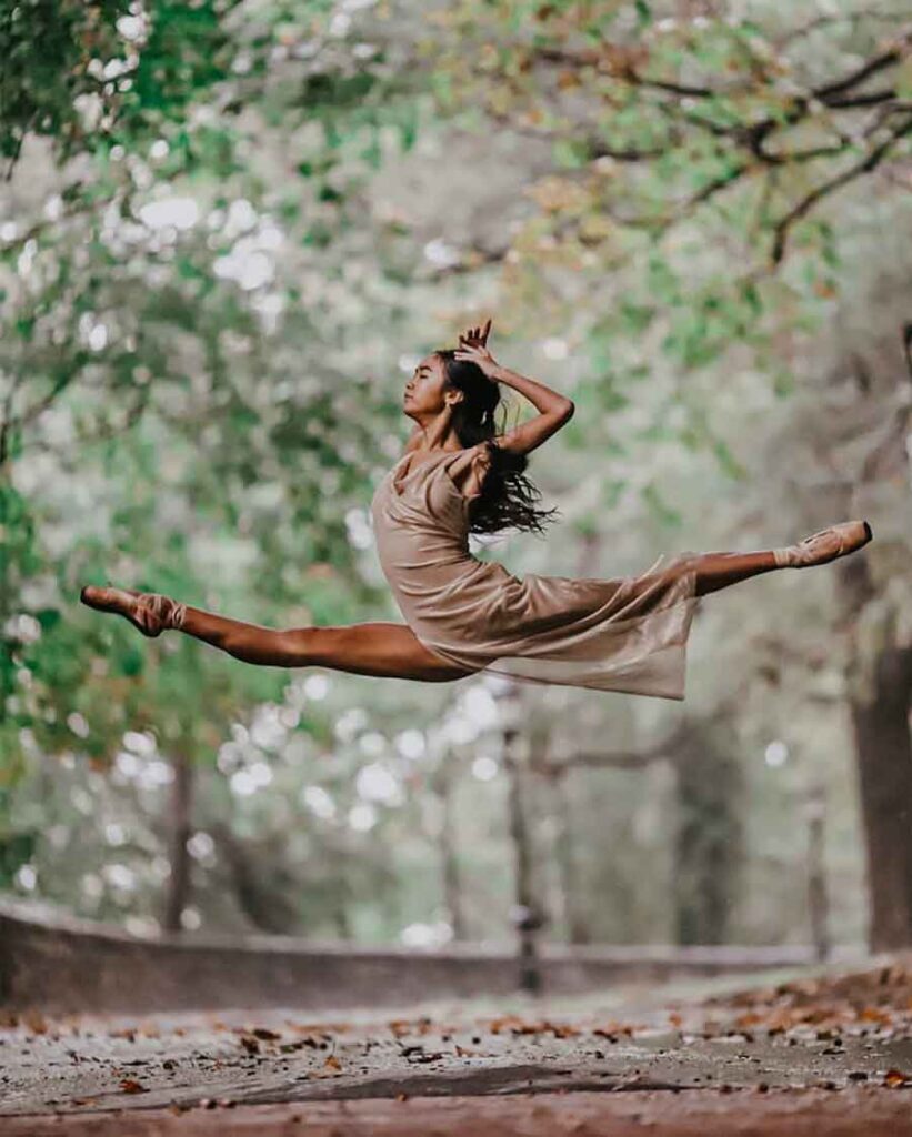 beige brown ballet aesthetic performance