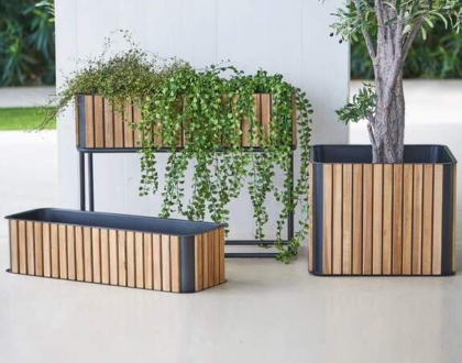 These Wooden Outdoor Planters Will Inspire Even Cactus Killers. I Promise.