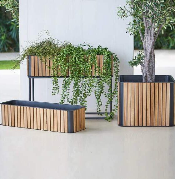 These Wooden Outdoor Planters Will Inspire Even Cactus Killers. I Promise It.