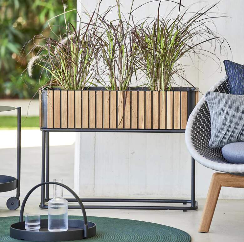 Danish Design Modern Outdoor Wooden Planter
