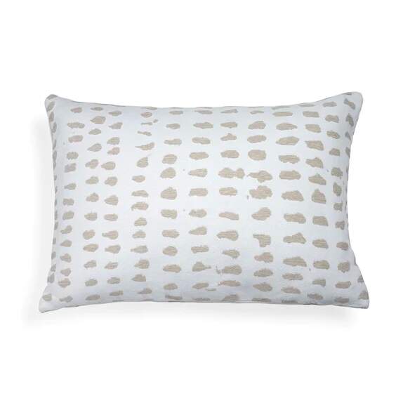 minimal beige and white pillow cover
