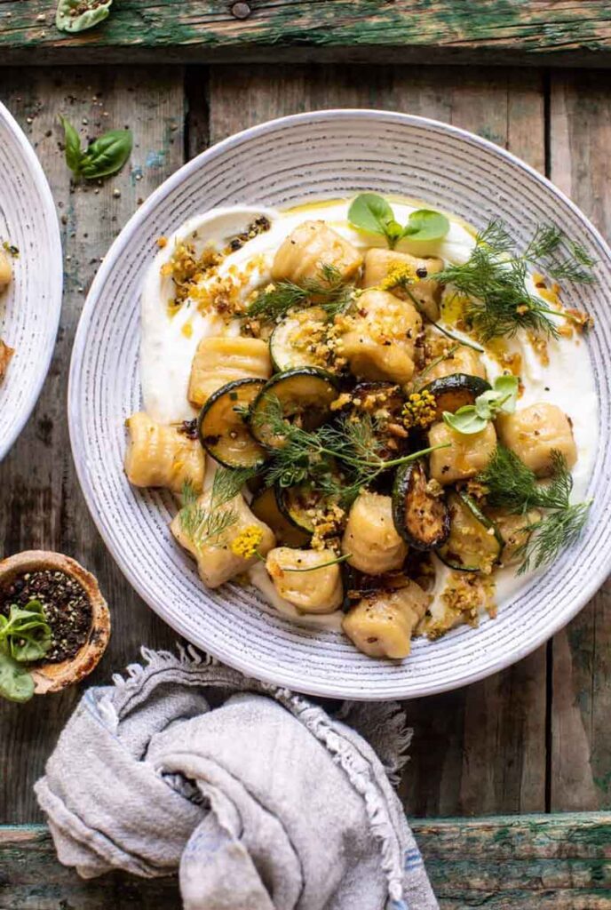 summer dinner ideas gnocchi vegetarian