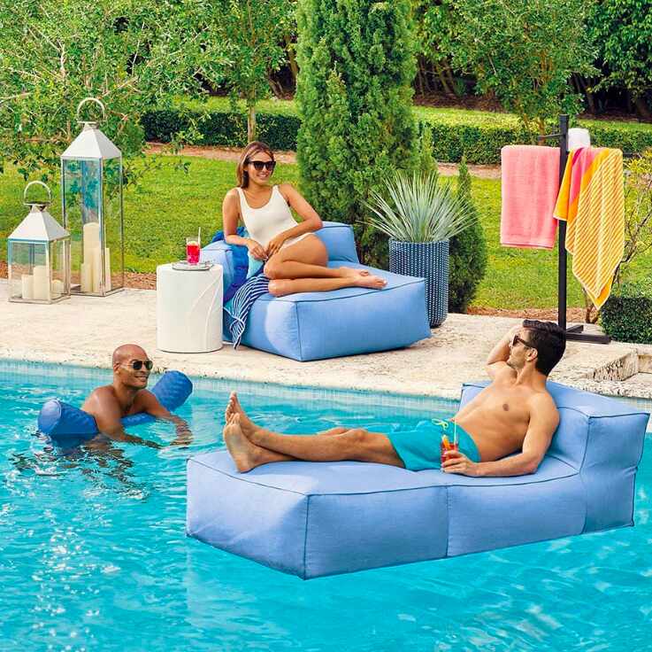 Luxurious Sunbrella Pool Floats Chaise