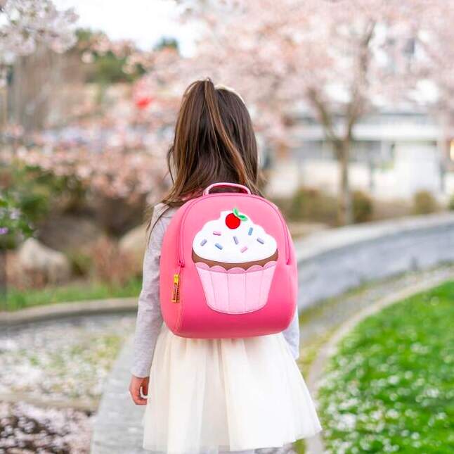 Non-Toxic Cupcake Pink Backpack, Dabbawalla Bags