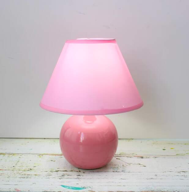 Small Pink Table Lamp