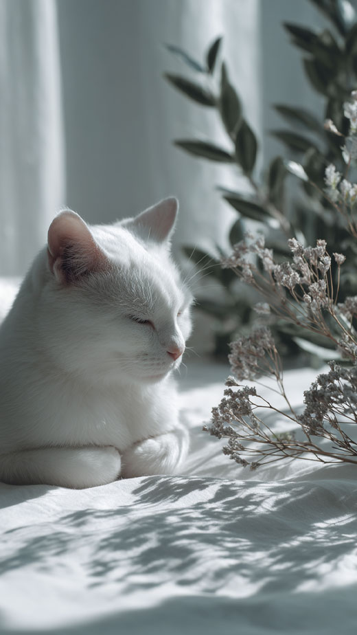 cute white kitten phone wallpaper free hd