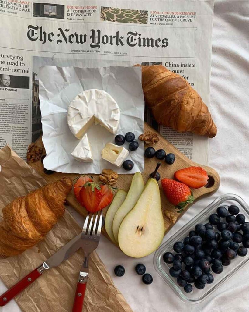 aesthetic french breakfast