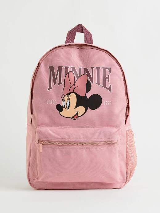 Cute Minnie Mouse Pink Backpack For Girls & Boys