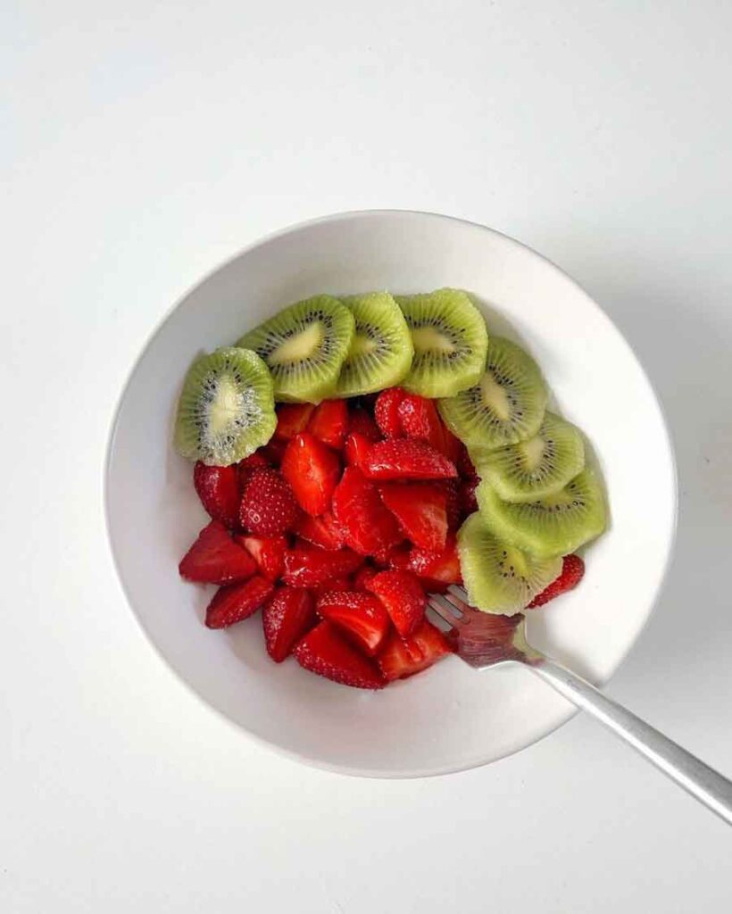 minimal fruit aesthetic breakfast