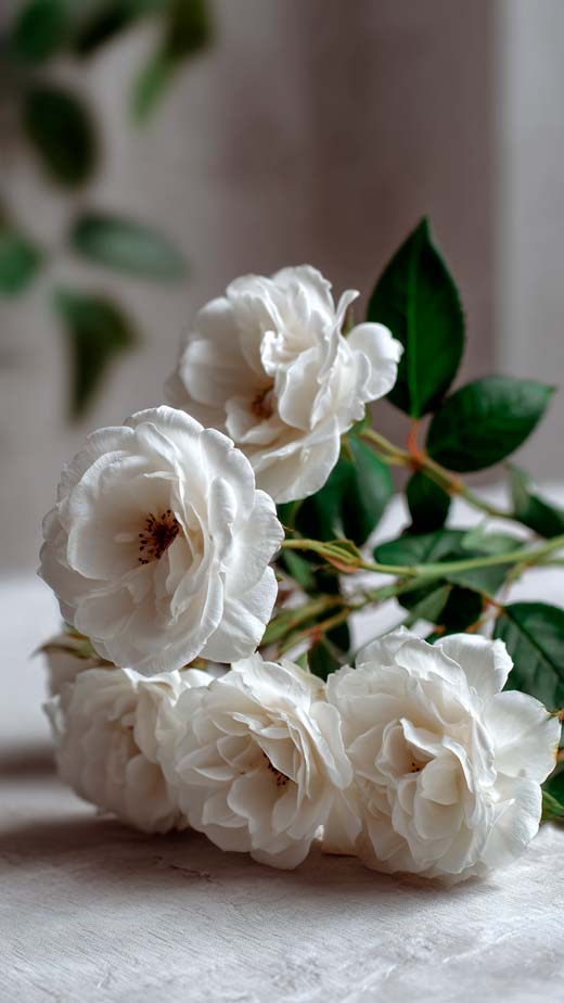 white flowers aesthetic wallpaper for iphone