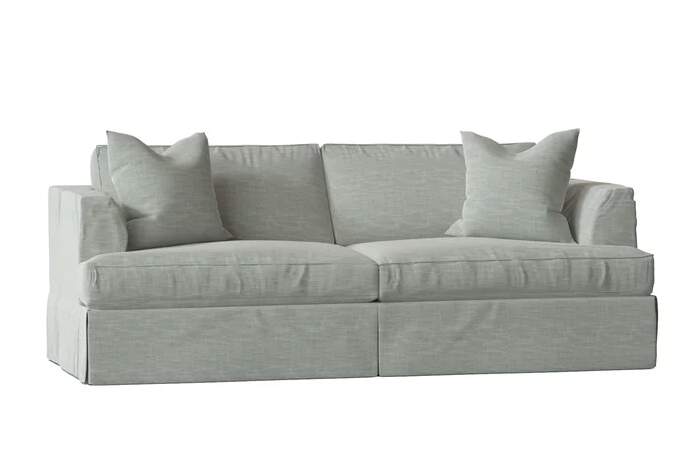 Prettiest Slipcovered Queen Sleeper Sofa, at Wayfair