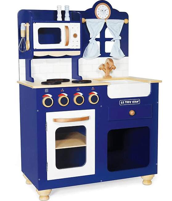 Dark Blue Wood Play Kitchen - Le Toy Van