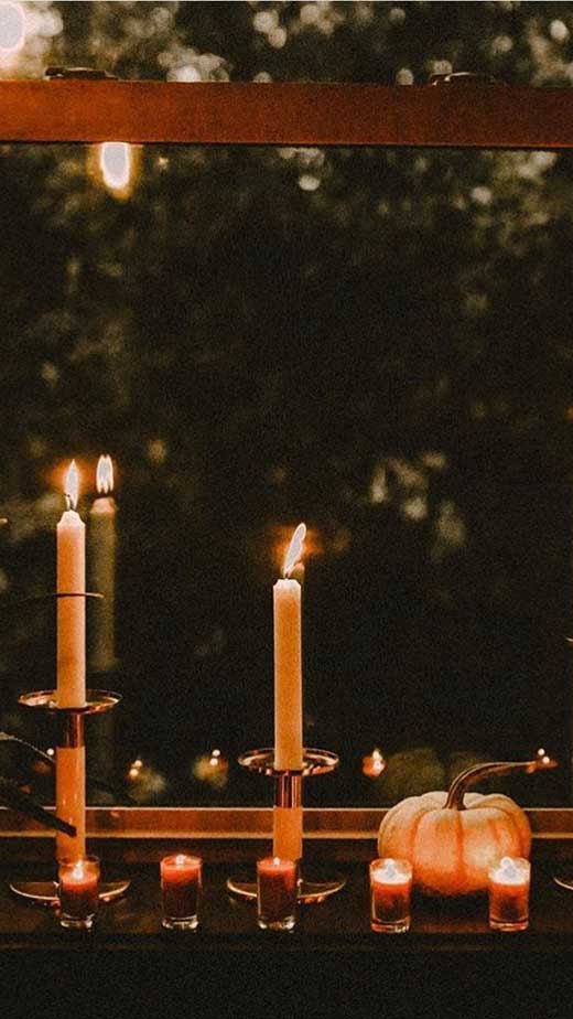 cozy candle aesthetic wallpaper