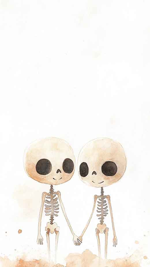 cute skeleton wallpaper for iphone