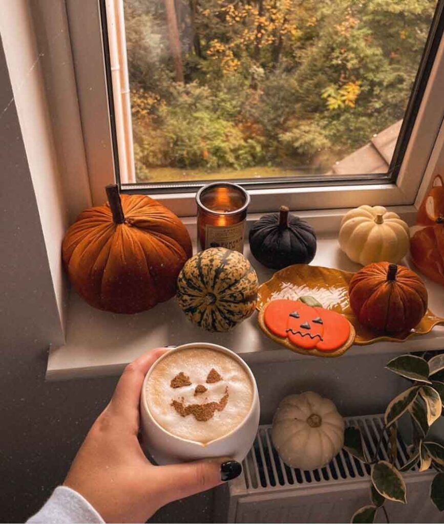 cute simple no carving pumpkin halloween decor