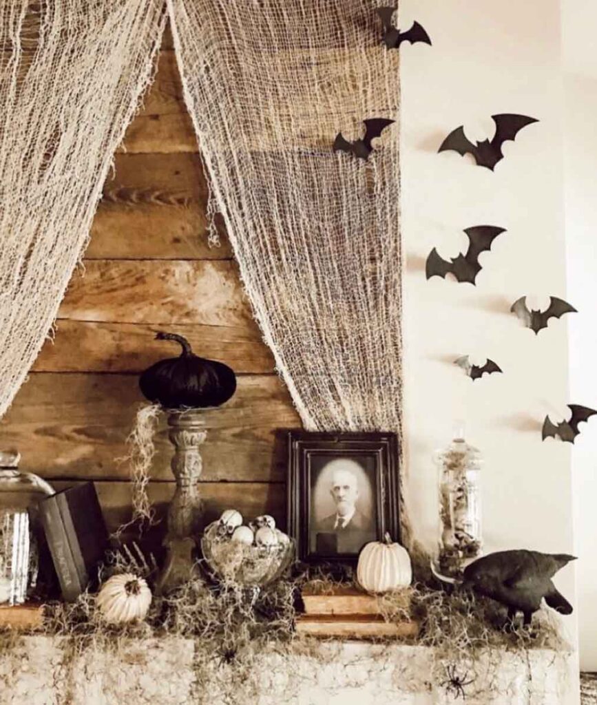 spooky chic bat halloween decorations