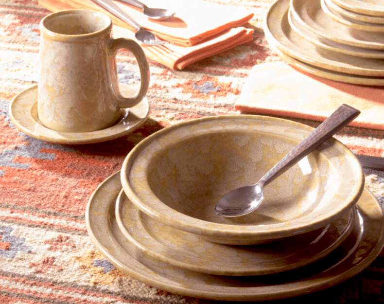 earthy Bennington Potters - Handmade stoneware dinnerware American made