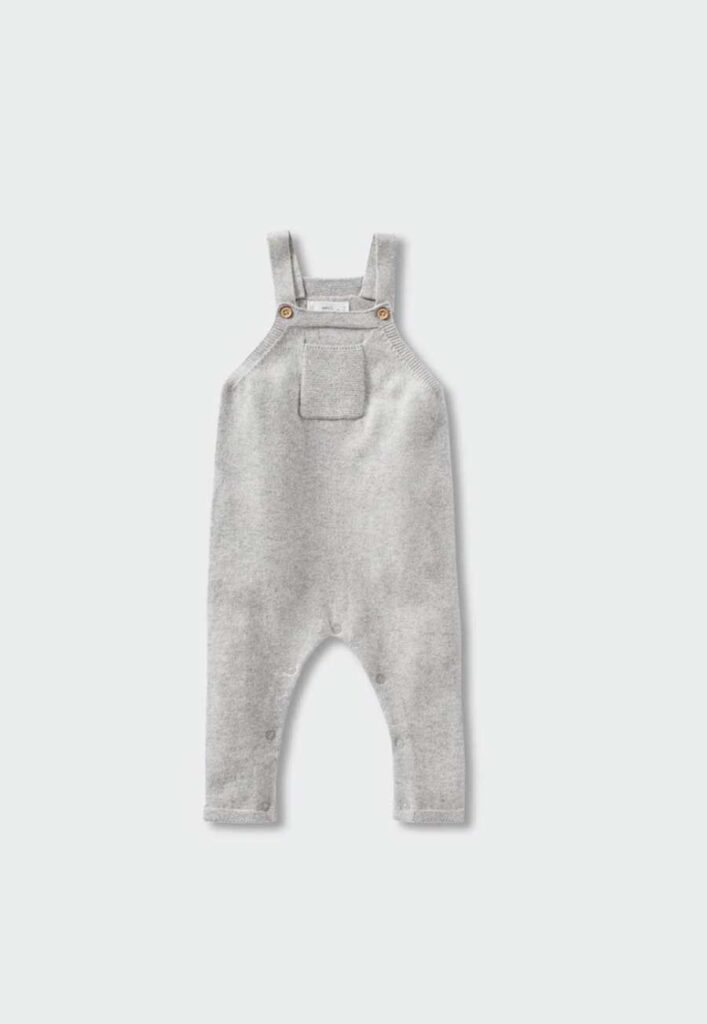 Long knitted dungarees