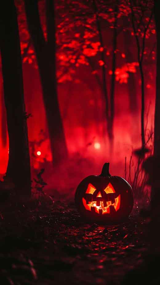 red aesthetic pumpkin wallpaper