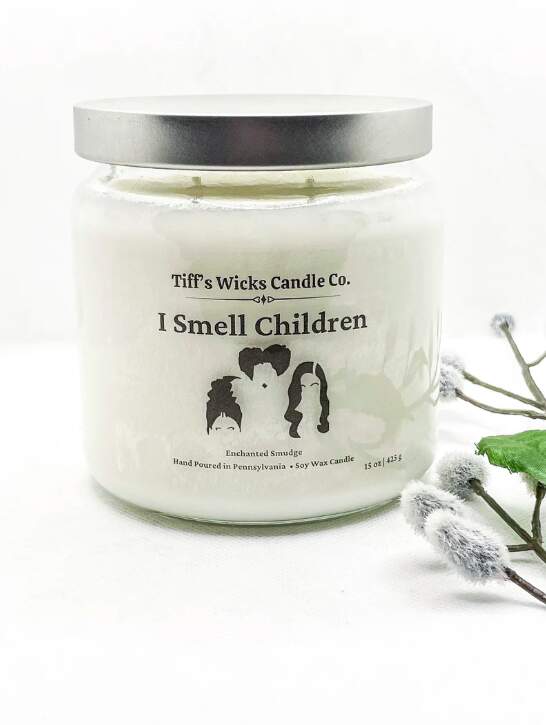 "I Smell Children" Handopoured Soy Wax Candle