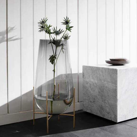 Large Modern Glass Vase, by Menu