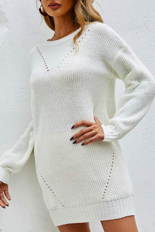Cute Mid-Length Sweater Dress