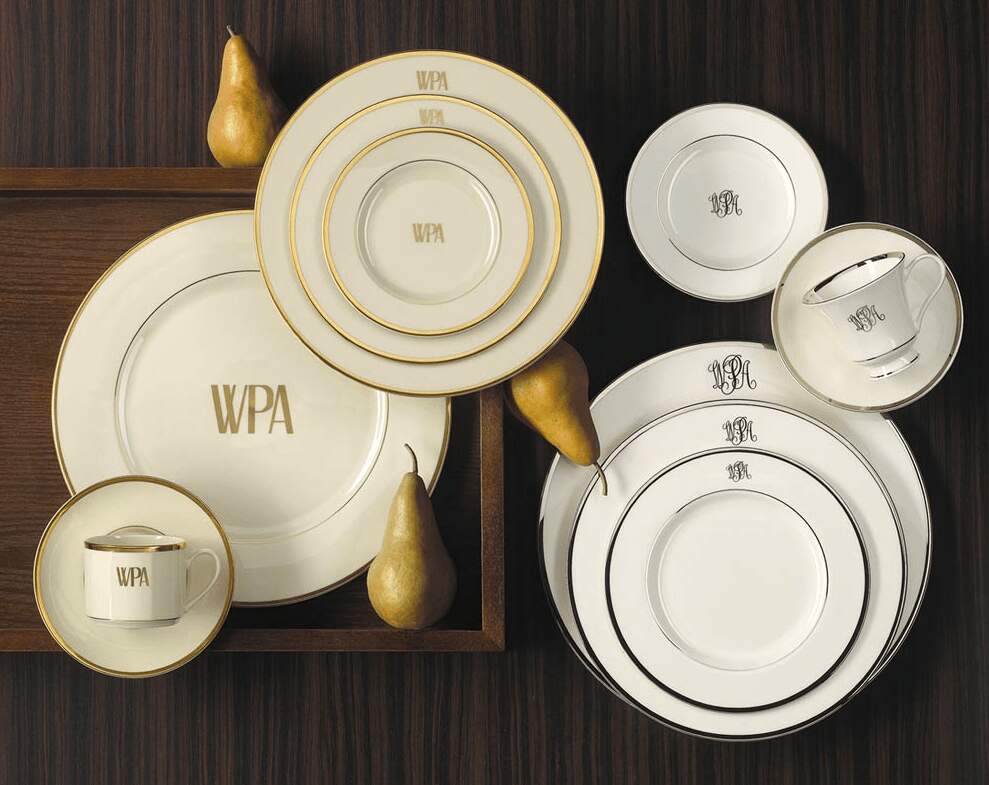 monogram Pickard - Upscale fine china dinnerware made in USA
