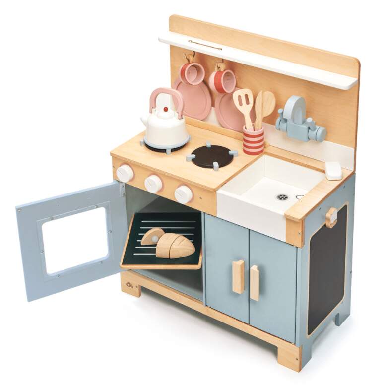 Mini Wood Play Kitchen - Tender Leaf Toys