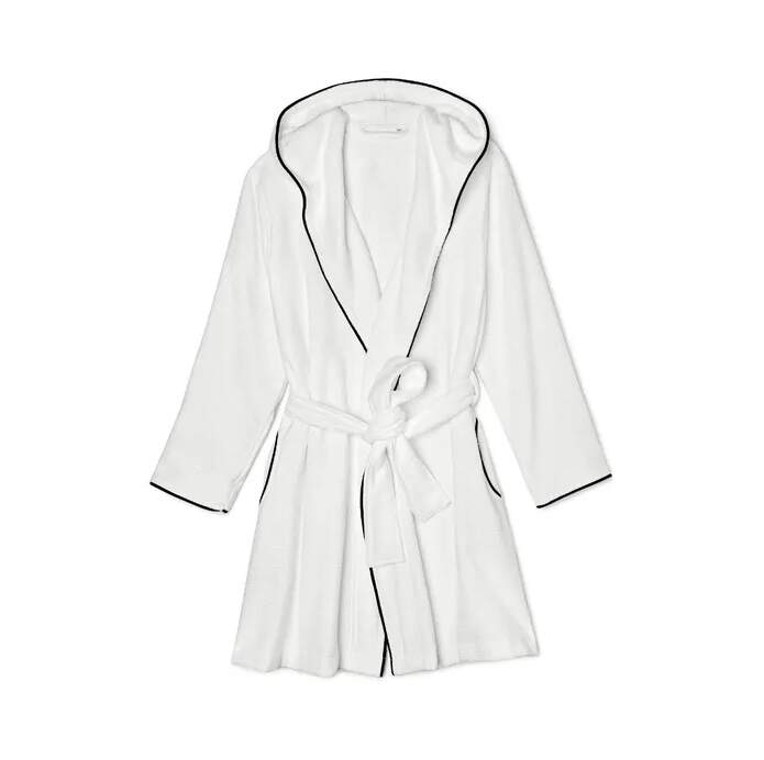 Hypoallergenic Waffle Robe With Hood And terry Interior