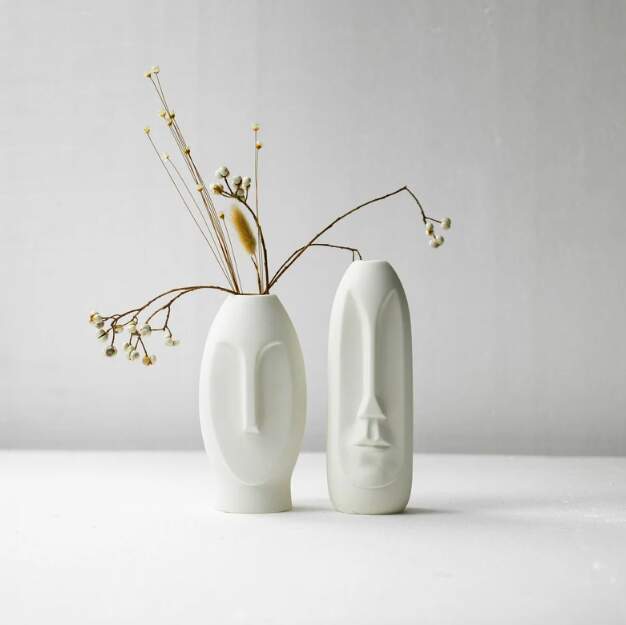 Minimalist Modern Ceramic Vase Set